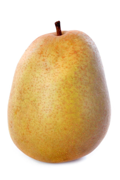 Beurre hardy pear on white