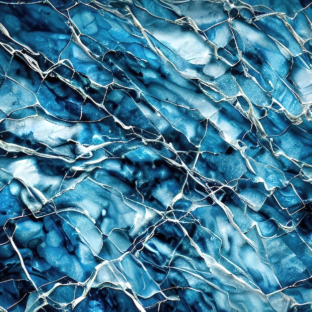 Красивая текстура синего мрамора для фона или визуализации