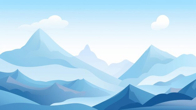 beutiful nature landscape mountain view background illustration