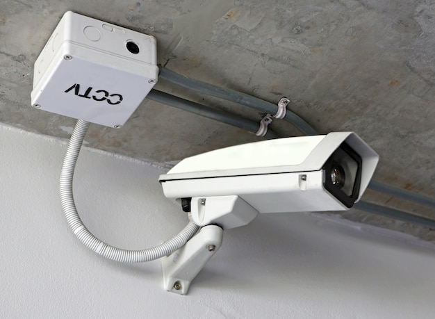 Beveiliging cctv-camera op het plafond