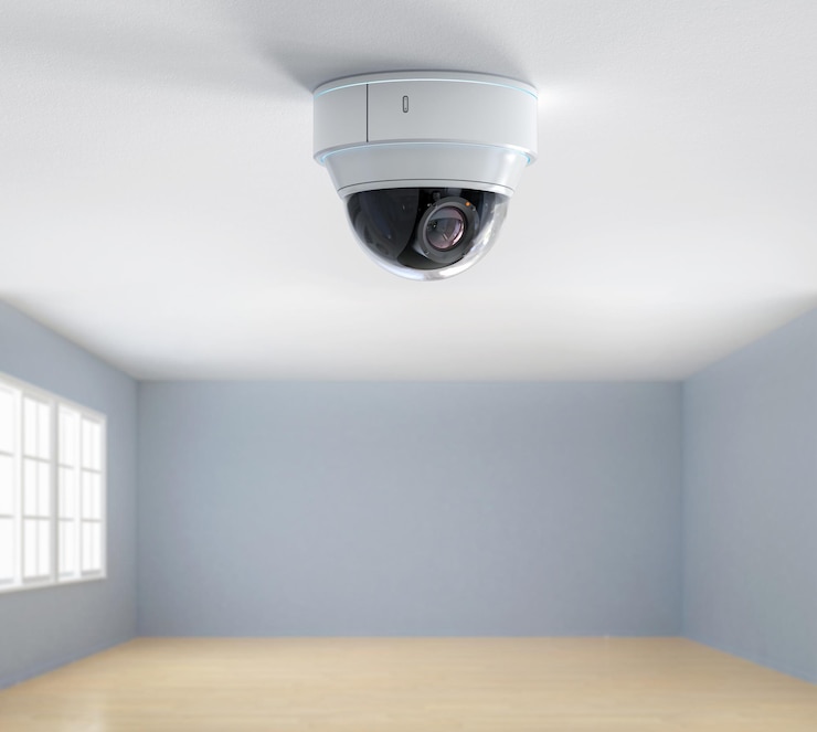 Foto beveiligingscamera of cctv-camera voor huisbeveiliging