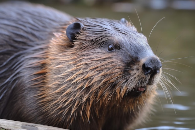 Bever rivier dier wild Genereer Ai