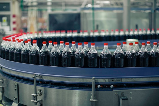 Beverage factory interior Conveyor