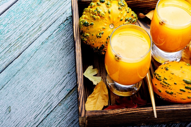 Beverage with pumpkins