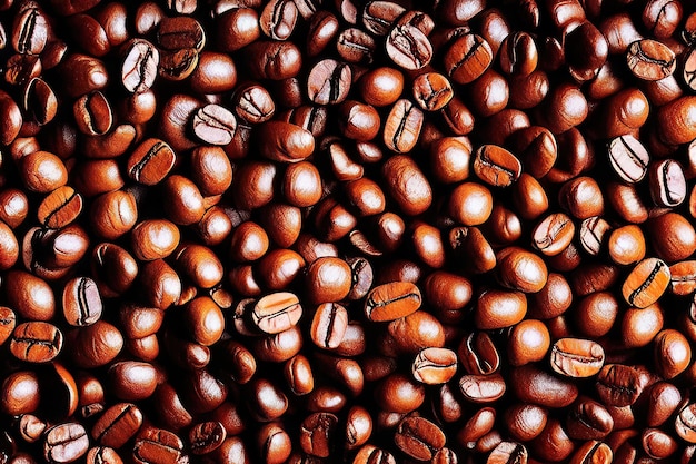 BeverageReady Coffee Beans in a Photo Generative AI