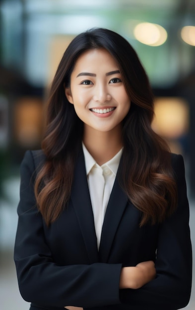 Bevoegde professionele Aziatische zakenvrouw