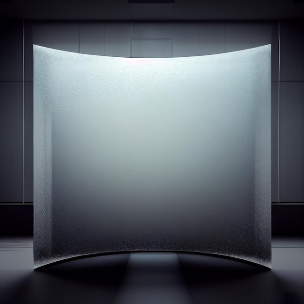 Bevroren glas 3d achtergrond product display stand illustratie abstract scherm bedekt met ijs textuur ontwerp