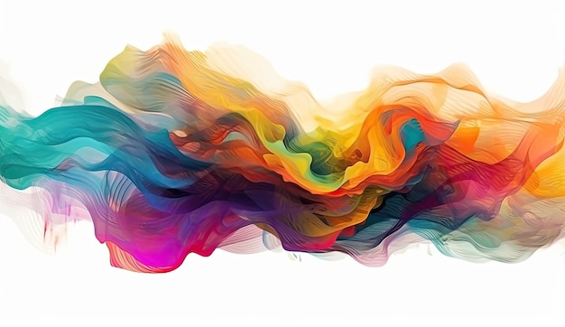 Beweging Kleurdruppel in waterInkt wervelend in Kleurrijke inktabstractieFancy Dream Wolk van inkt eronder