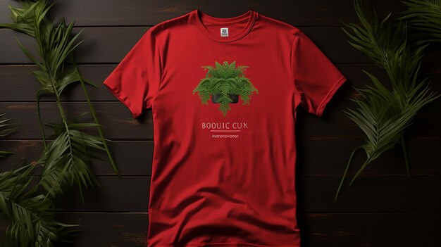 Foto bewerkbaar heren t-shirt mockup generatieve ai