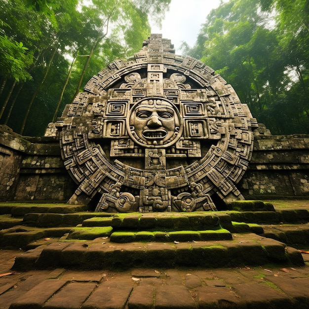 Bewijs van de overblijfselen van de Maya-beschaving