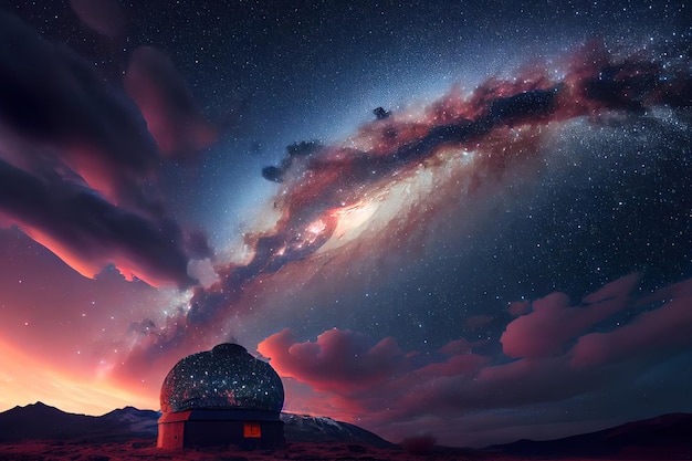 Bewonder de schoonheid van de Magellanic Clouds Generative Ai