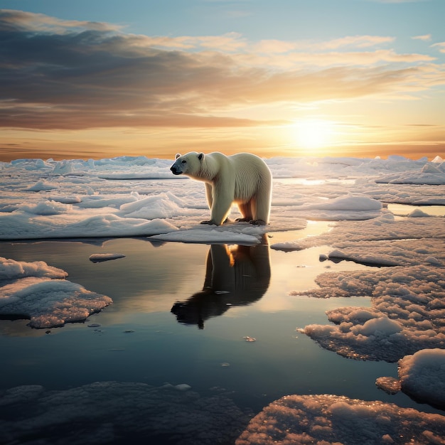 Premium AI Image Beyond the Polar Bears Climate Change