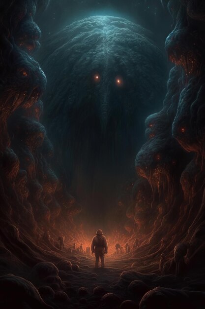 Beyond the Veil A Surreal Epic of Fear and Monsters in Beksinski's Dark Cosmos