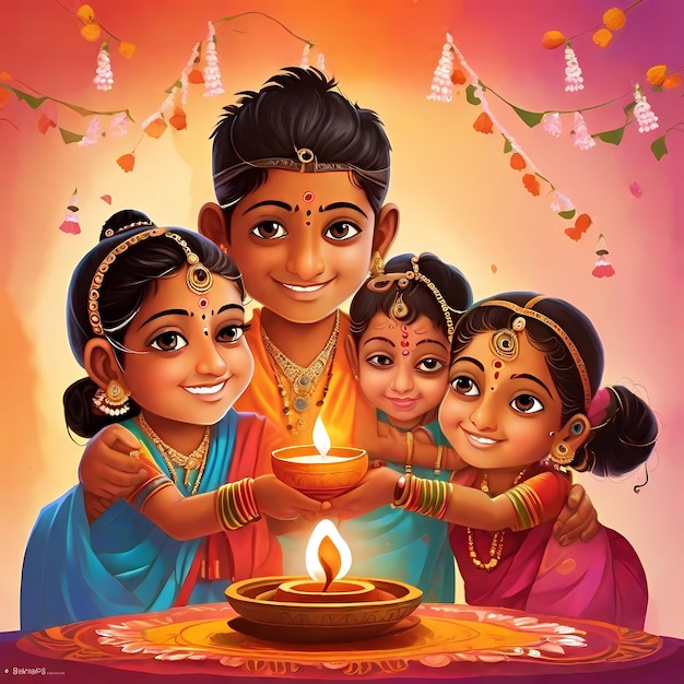 Bhai tika viering festival van broers en zussen binding en liefde