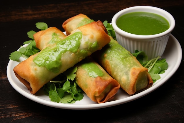 Photo bhakarwadi also spelled as bakarwadi or spring roll