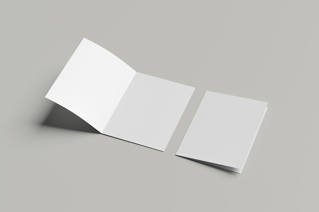 Bi-fold Brochure Mockup Blanco