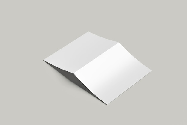 Bi fold Brochure Mockup Blank