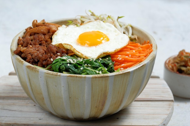 bibimbapKorean spicy salad with rice bowl  traditionally Korean food style