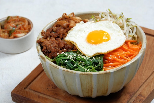 bibimbapKorean spicy salad with rice bowl  traditionally Korean food style