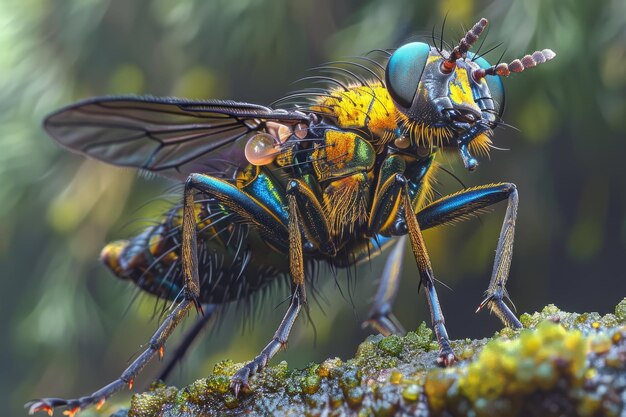 ビビオ・マーシ (Bibio marci) は植物の根を損傷する幼虫を持つマーチフライです