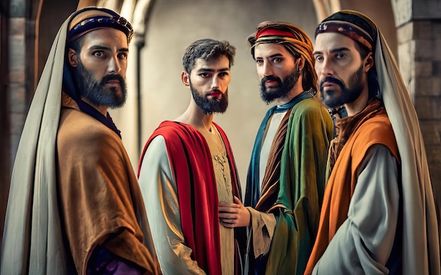 Foto scena biblica nel deserto