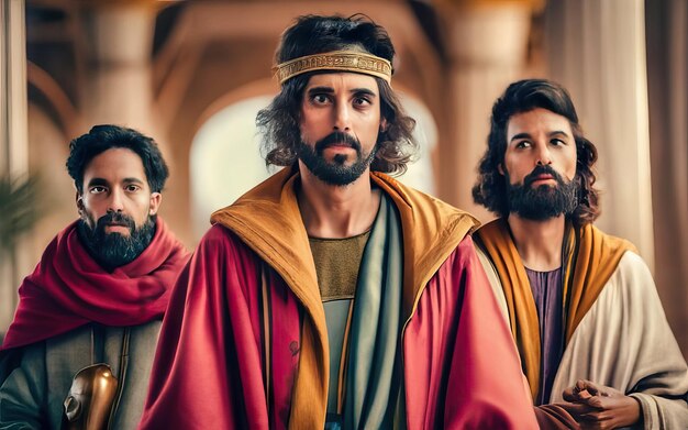 Foto scena biblica nel deserto