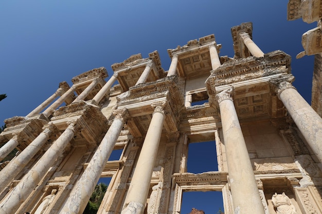 Bibliotheek van Celsus in Efeze Oude stad Selcuk Stad Izmir Turkije