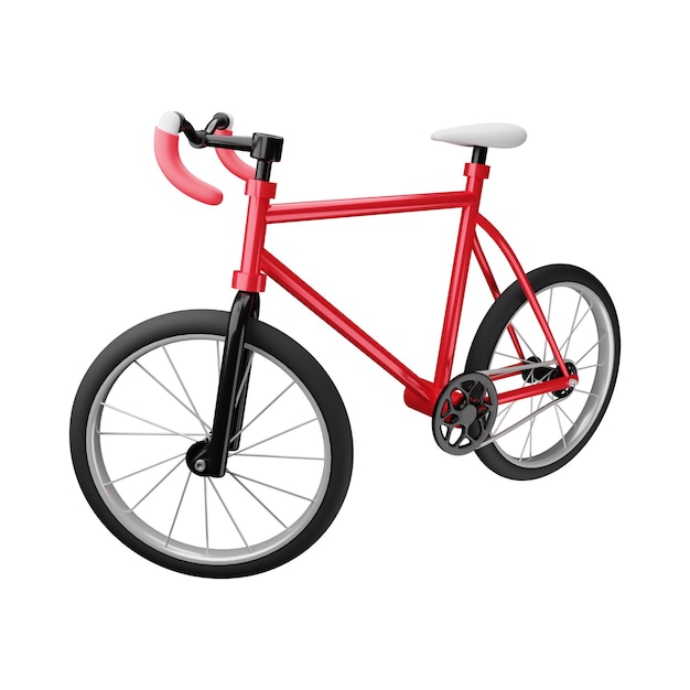 Bicycle 3d rendered