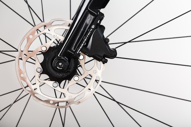 Bicycle Brake Rotor with Hydraulic Highway Braking System closeup