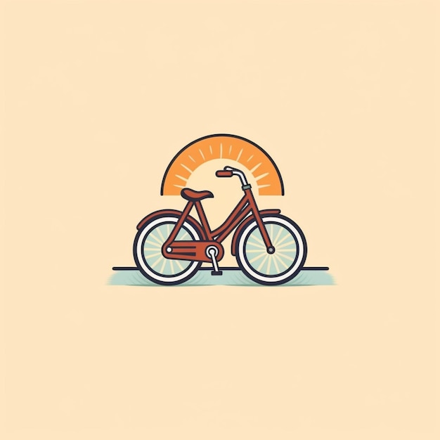 Bicycle cartoon logo 17