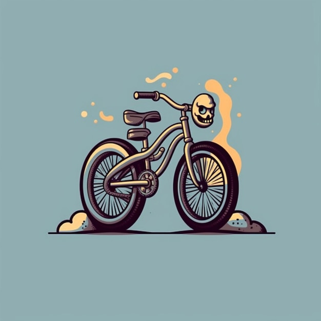 Bicycle cartoon logo 8