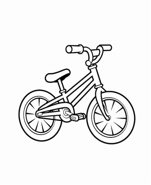 Photo bicycle coloring page for kids transportation coloring pages printables bike