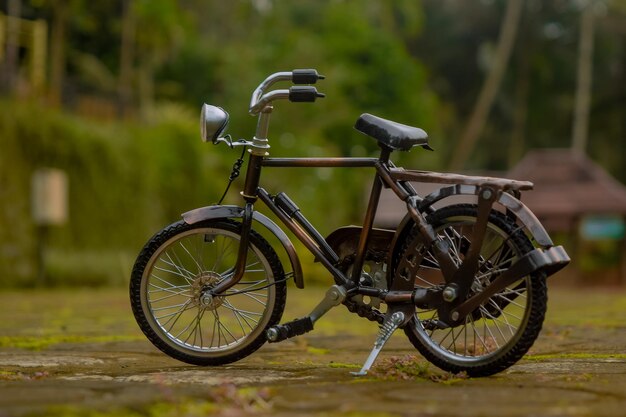 Bicycle on field