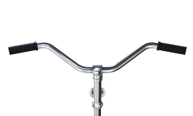 Bicycle handlebars isolated on white