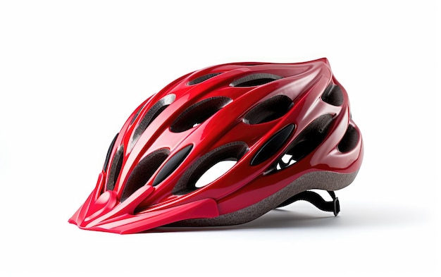 Photo bicycle helmet on white background
