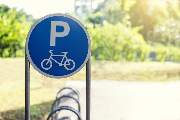 Segno di parcheggio biciclette