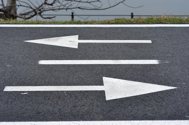 Bicycle road sign bike lane