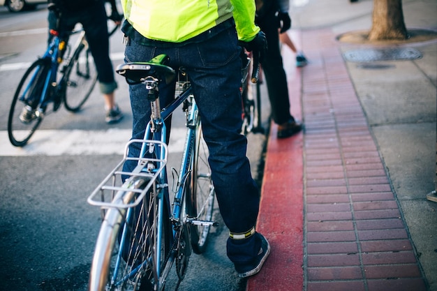 Photo bicycle on road