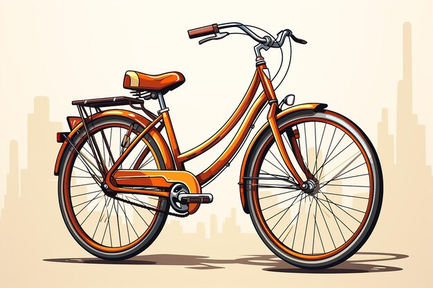 bicycle vector art AI generated