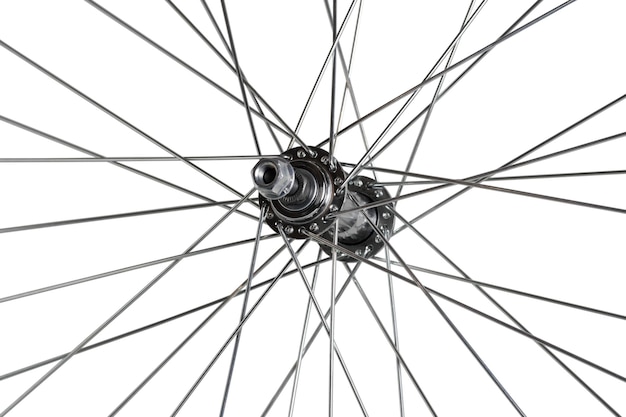 Bicycle wheel hub Bicycle wheel Isolated on white background