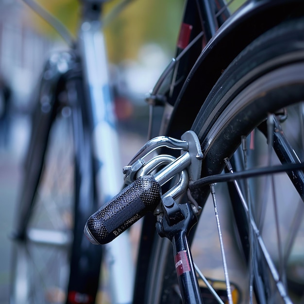 a bicycle with a chain that saysaon it