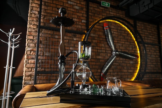 Bicycles in glass of building