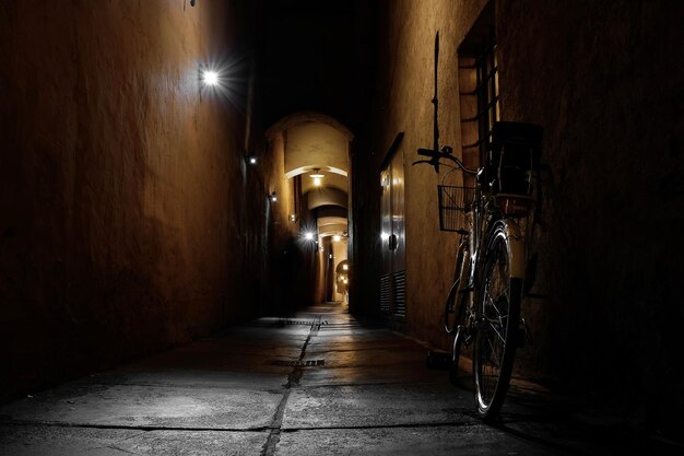 Photo bicycles on street