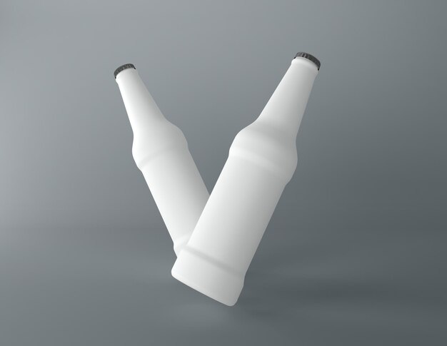 Bier Alcohol Dranken Fles 3D Teruggegeven illustratie