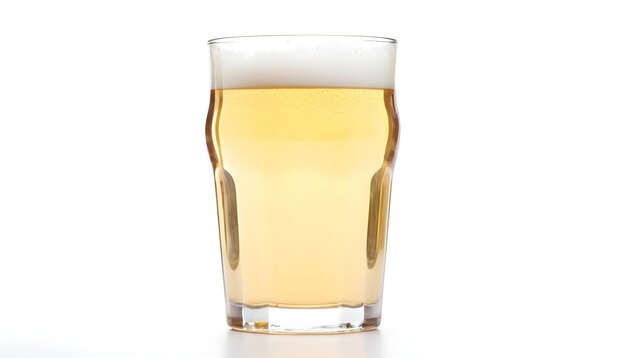 Foto bier drankje geïsoleerd op witte achtergrond