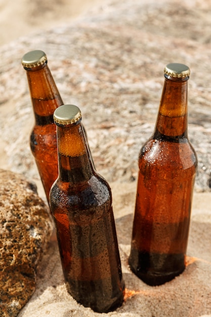 Bier op het strand