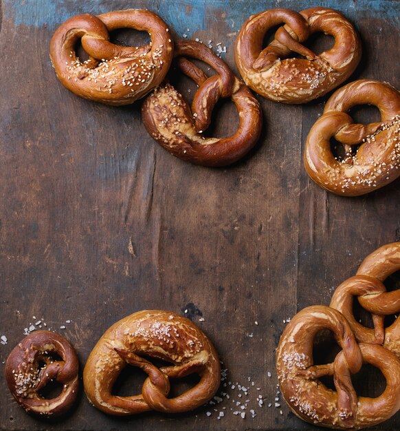 Bier snack pretzels