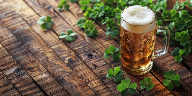 Foto bier voor st patrick's day generatieve ai