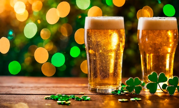 Bier voor St. Patrick's Day Selectieve focus