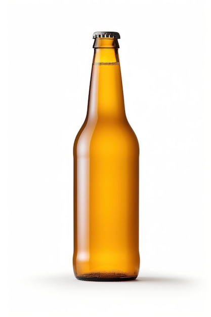 Bierfles geïsoleerde mock-up stijl AI gegenereerd